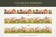 Fall Mushrooms Watercolor Clipart, a Seasonal Illustration by AnitaPol (Thumbnail 13 of 20)
