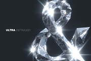 Sparkling Crystals Letters Overlays, a Symbol Font by PhotoSpirit (Thumbnail 6 of 8)
