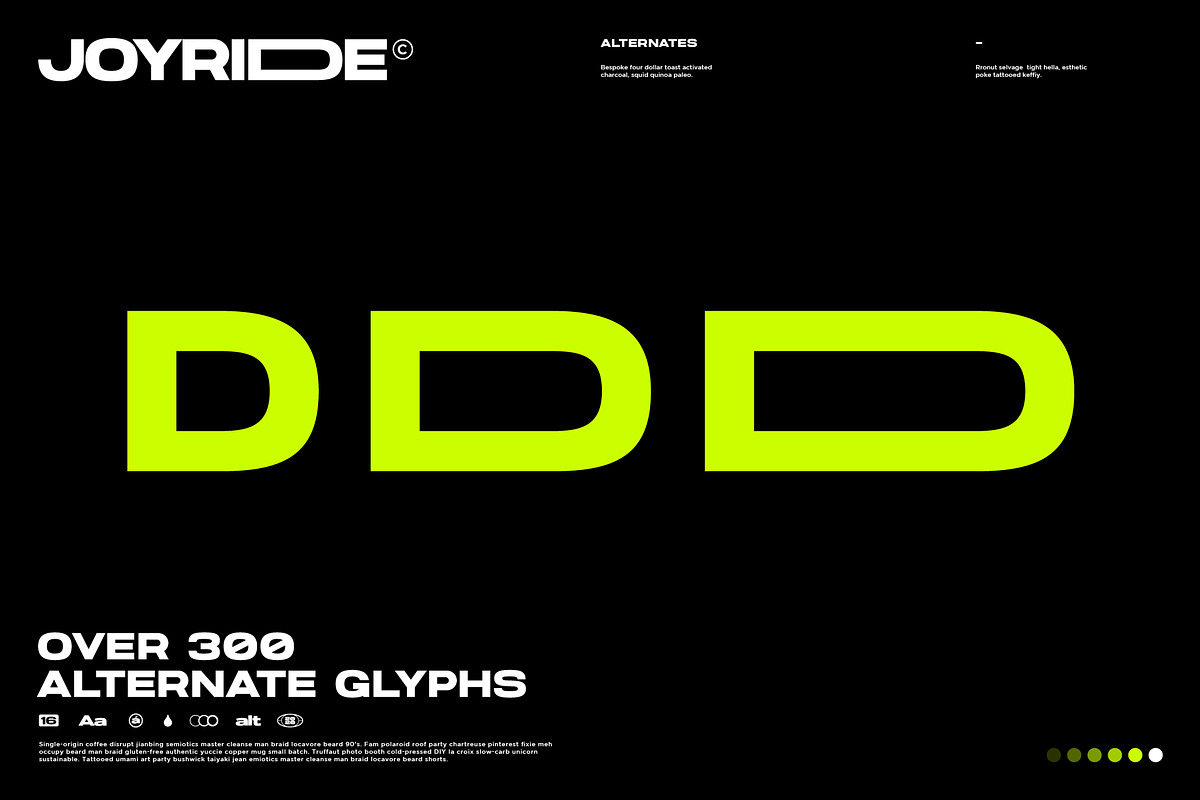 Joyride Extended Typeface preview 5