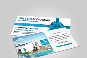 Travel Voucher, a Card Template by AfzaalGraphics