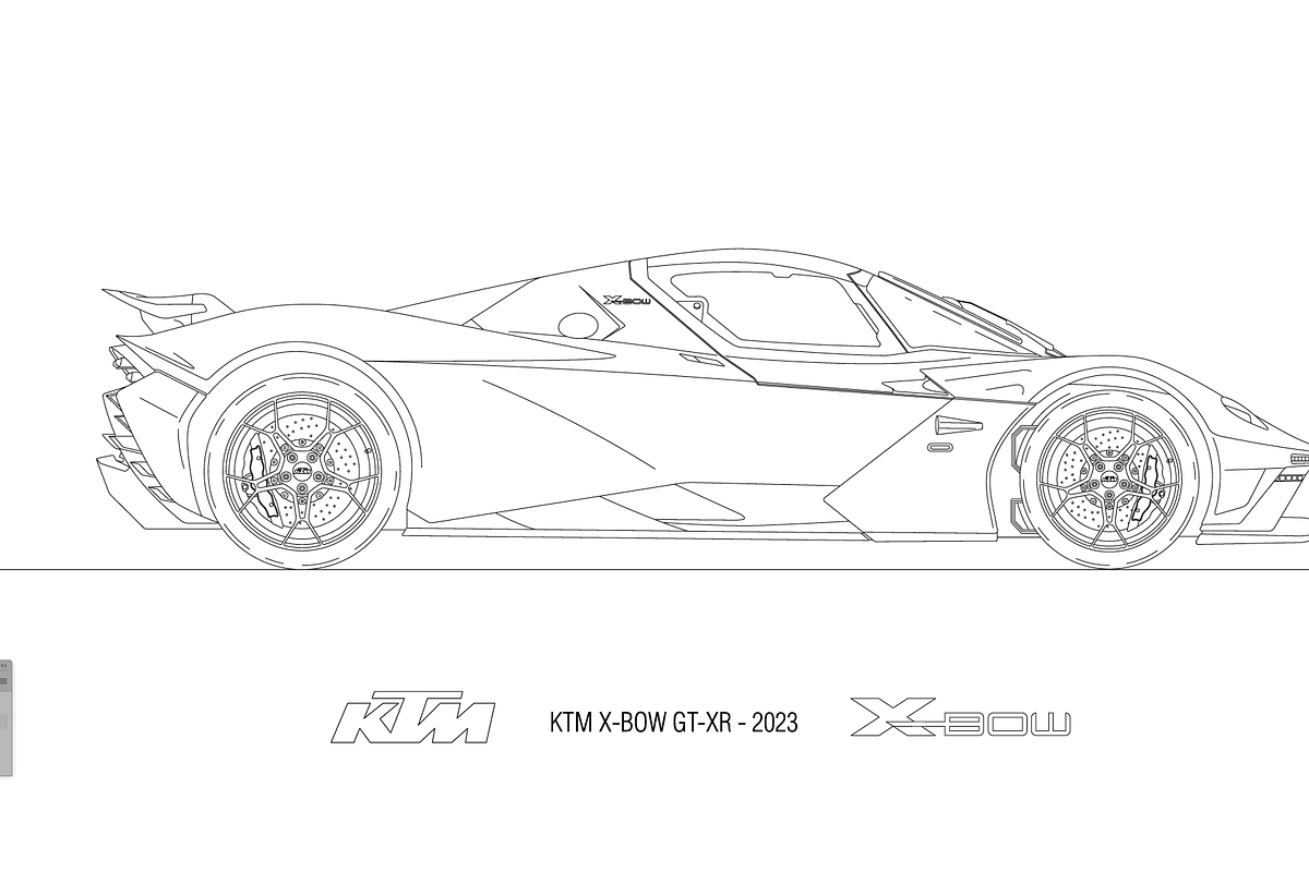 KTM X-BOW GT-XR 2023, an Illustration by frizio