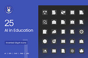 25 AI in Education Icons, a Solid Icon by IconBunny (Thumbnail 1 of 2)