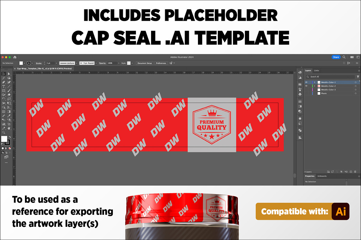 2lb Whey Protein Jar Mockup B3-Pro, a Packaging Mockup by Design Warlord (Photo 8 of 16)