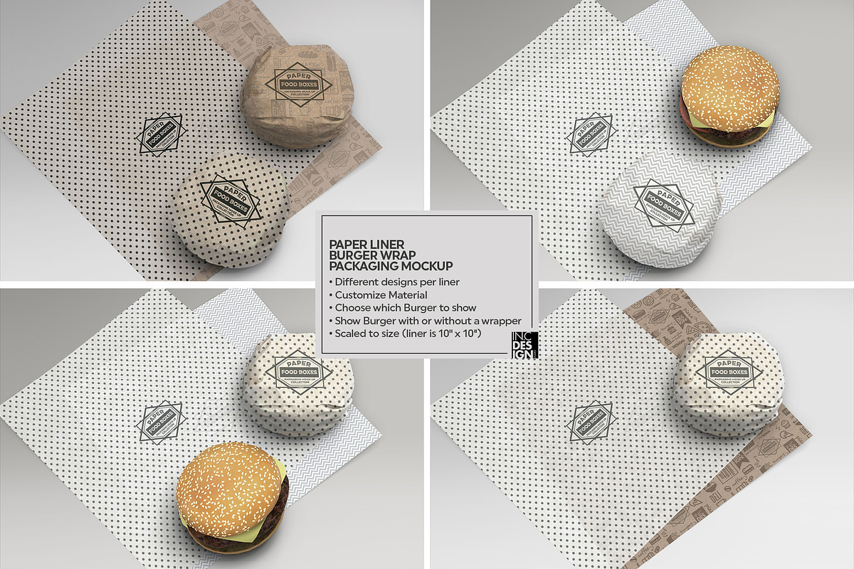 VOL.10 Food Box Packaging Mockups, a Product Mockup by INCDesign (Photo 8 of 22)