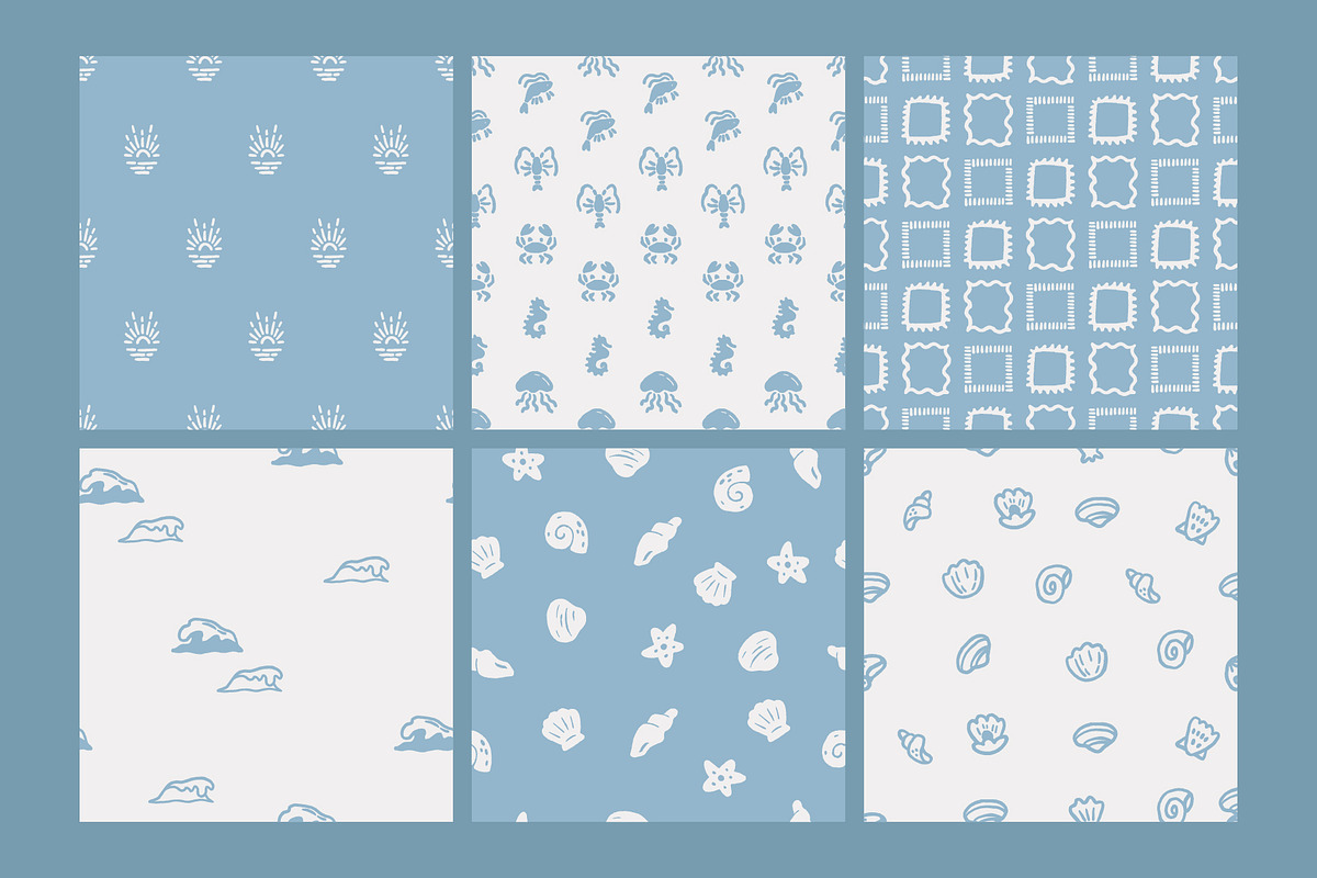 OCEAN WHISPERS | Graphic collection, an Illustration by katieromanoff_art (Photo 5 of 14)