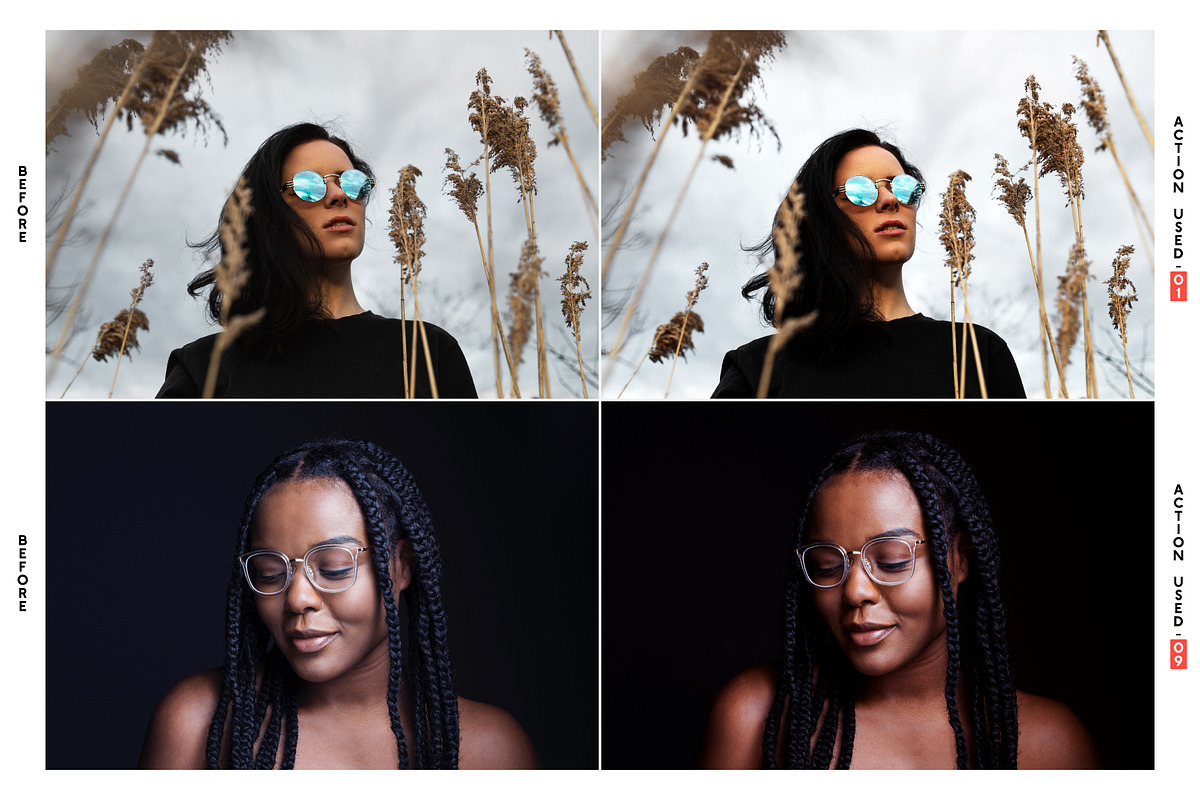 Portrait Pack Photoshop Actions, an Action Add-On by Effect-Hub (Photo 2 of 8)