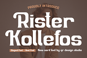 Rister Kollefos, a Serif Font by QR Design Studio (Thumbnail 1 of 10)