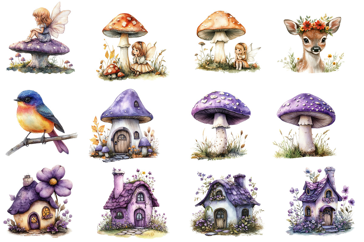 Enchanting Forest Fairy Clipart, an Illustration by Designworld (Photo 3 of 5)