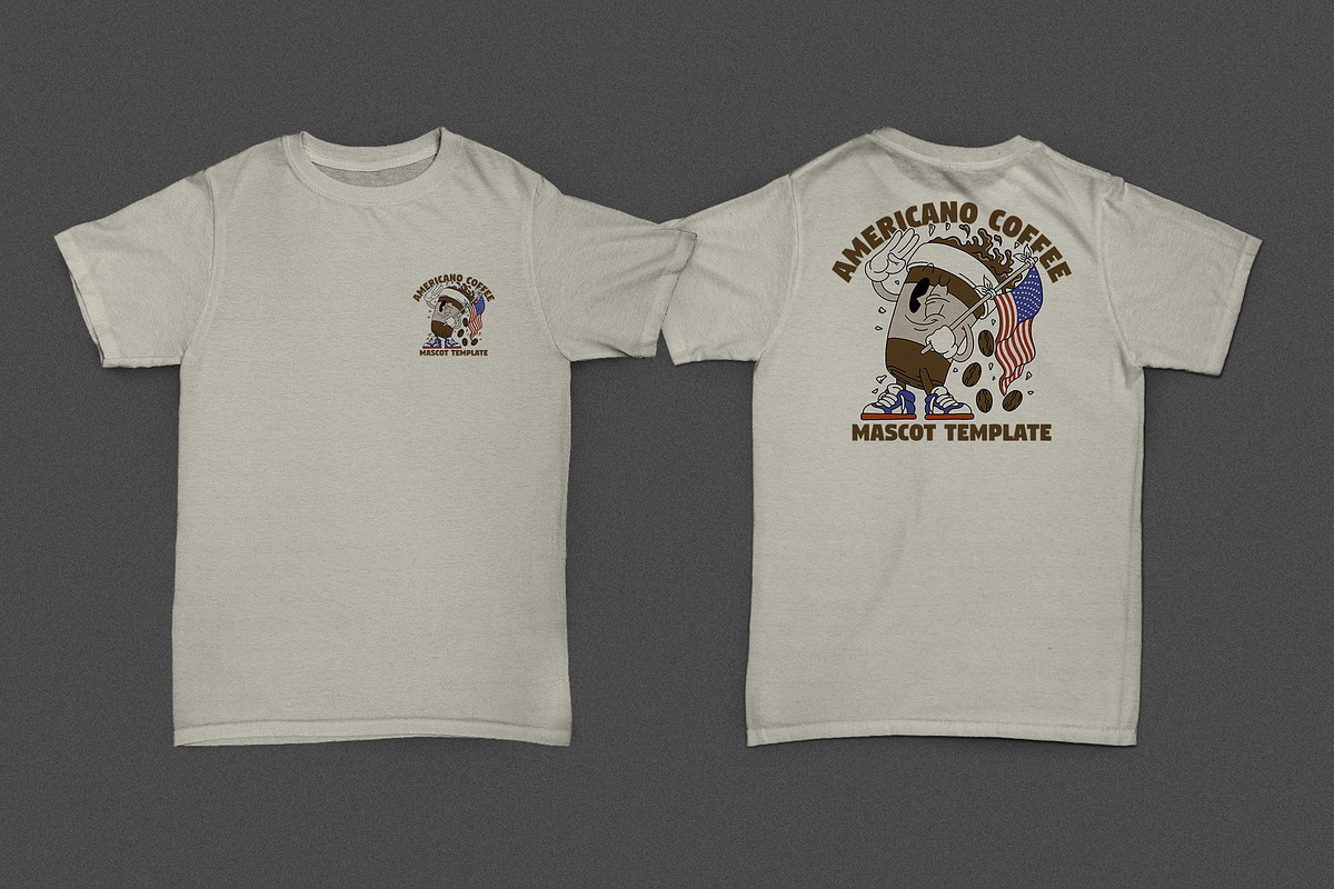 coffee cup holding american flag, a Branding & Logo Template by Judsart (Photo 2 of 3)