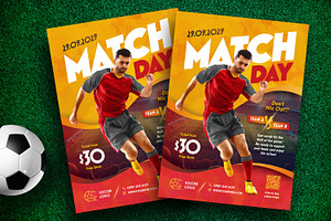 Soccer Match Day Flyer Template, a Flyer Template by Boostock