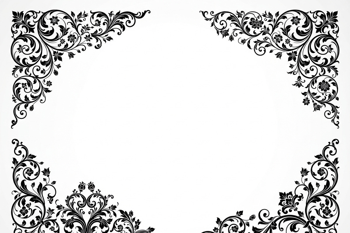 30 Elegant Floral Corner Design, a Decorative Illustration by Amazin_art (Photo 9 of 13)