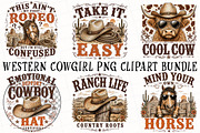 Western Cowgirl PNG Clipart Bundle, a Seasonal Illustration by OK Design (Thumbnail 2 of 6)