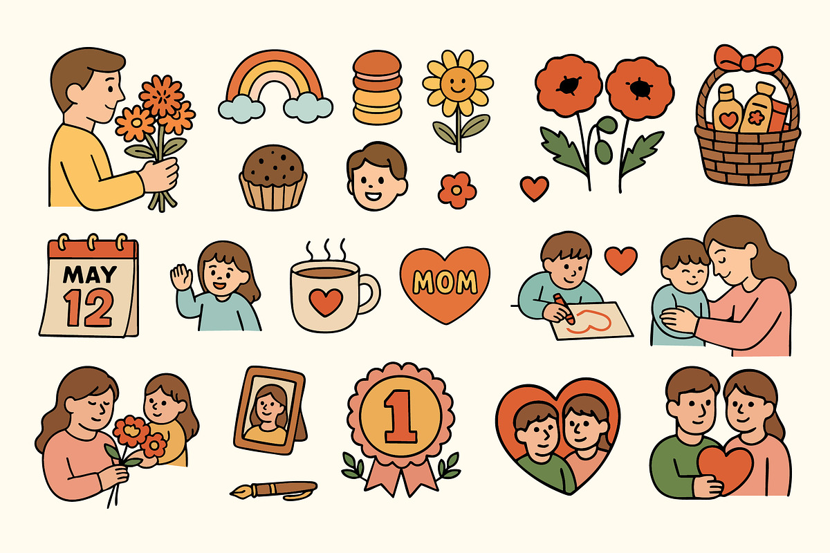 Mother's Day - 300+ Elements & Font, a Graphic by Ckybe's Corner (Photo 9 of 12)