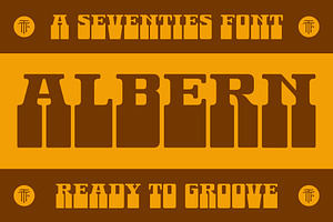 Albern - A Groovy 70s Font