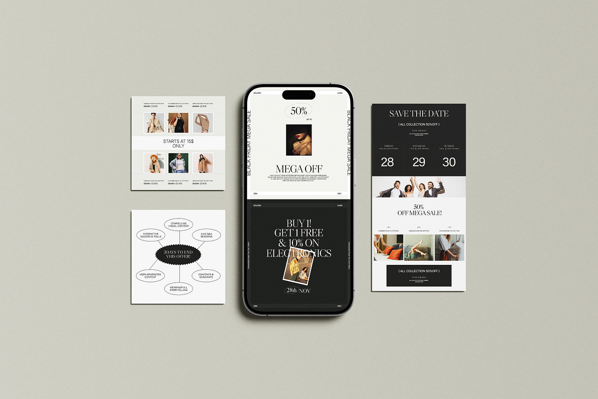 Black Friday Sale Template, a Social Media Template by Creatiya Type (Photo 3 of 6)