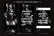 Dark Knightcore Video Bundle, a Social Media Template by The Flossy Finch (Thumbnail 19 of 20)