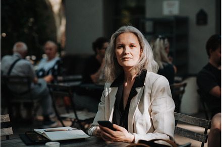 Portrait of beautiful female manager, a Person Photo by HalfPoint