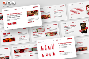 The Essence of Love - PowerPoint, a Presentation Template by Iqsiart Studio