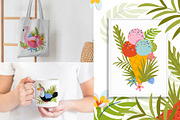Summer time, Tropical clipart, a Decorative Illustration by Usis (Thumbnail 10 of 13)