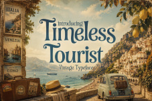 Timeless Tourist - Vintage Ad Type