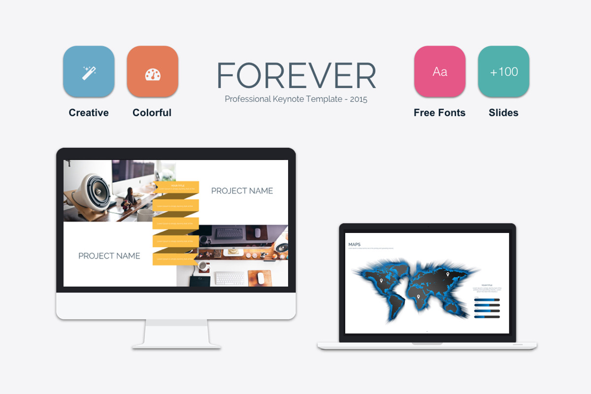 Forever Keynote Template, a Presentation Template by Mia (Photo 1 of 6)
