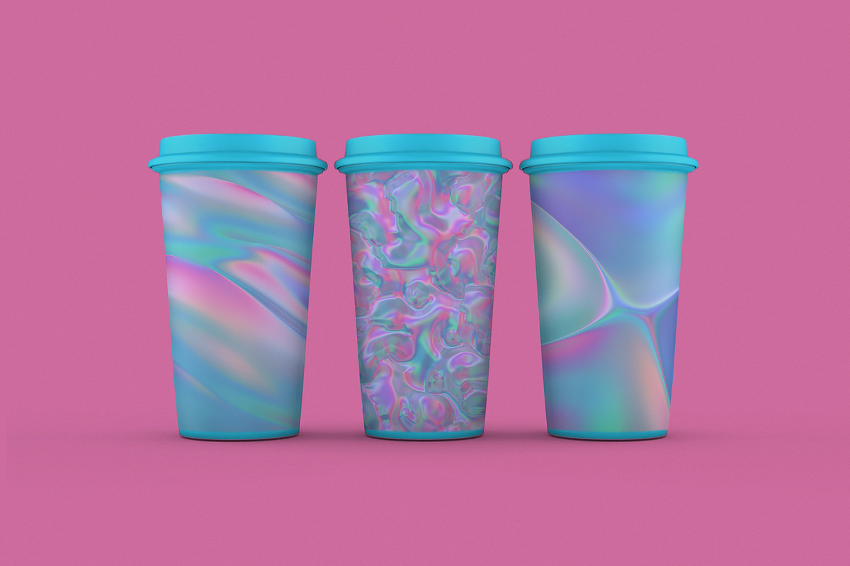 Iridescent Abstract Backgrounds, a Background Graphic by BIBIART (Photo 3 of 12)