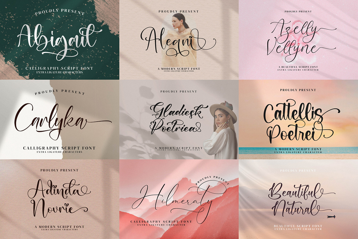 Beautiful and Lovely Font Bundles, a Font by Integritype Studio (Photo 8 of 9)