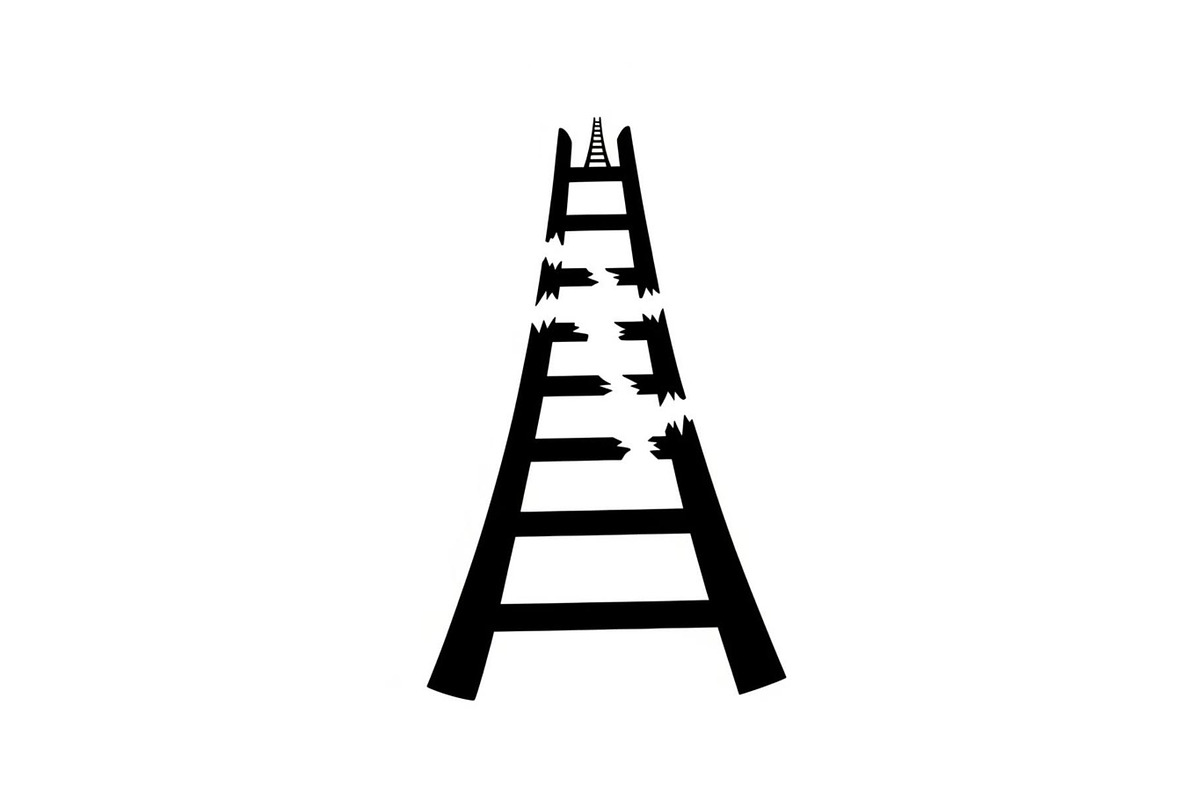 50 Broken Ladder Silhouette Bundle, an Illustration by Designs_River (Photo 40 of 51)