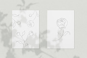 Minimalist Peony Line Sketches, a Decorative Illustration by Galerie Design Studio (Thumbnail 8 of 10)