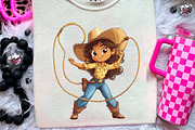 Summer Cowgirl Sublimation Clipart, an Illustration by CreationArt (Thumbnail 4 of 9)