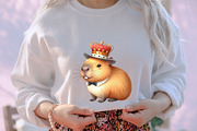 Watercolor Capybara Clipart PNG, an Illustration by designcity5 (Thumbnail 5 of 5)