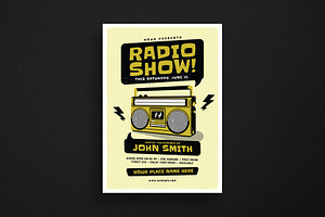 Edgy Radio Event Flyer, a Flyer Template by Guuver