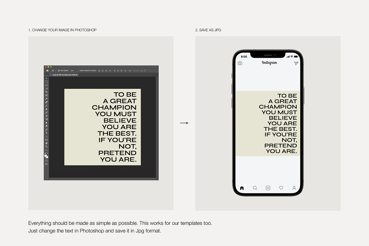 Instagram Quotes Posts Stories PS, a Social Media Template by Love Radiation Studio (Photo 12 of 19)