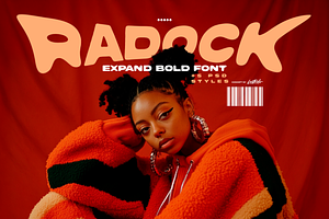 Radock - Bold Font + 5 PSD Styles