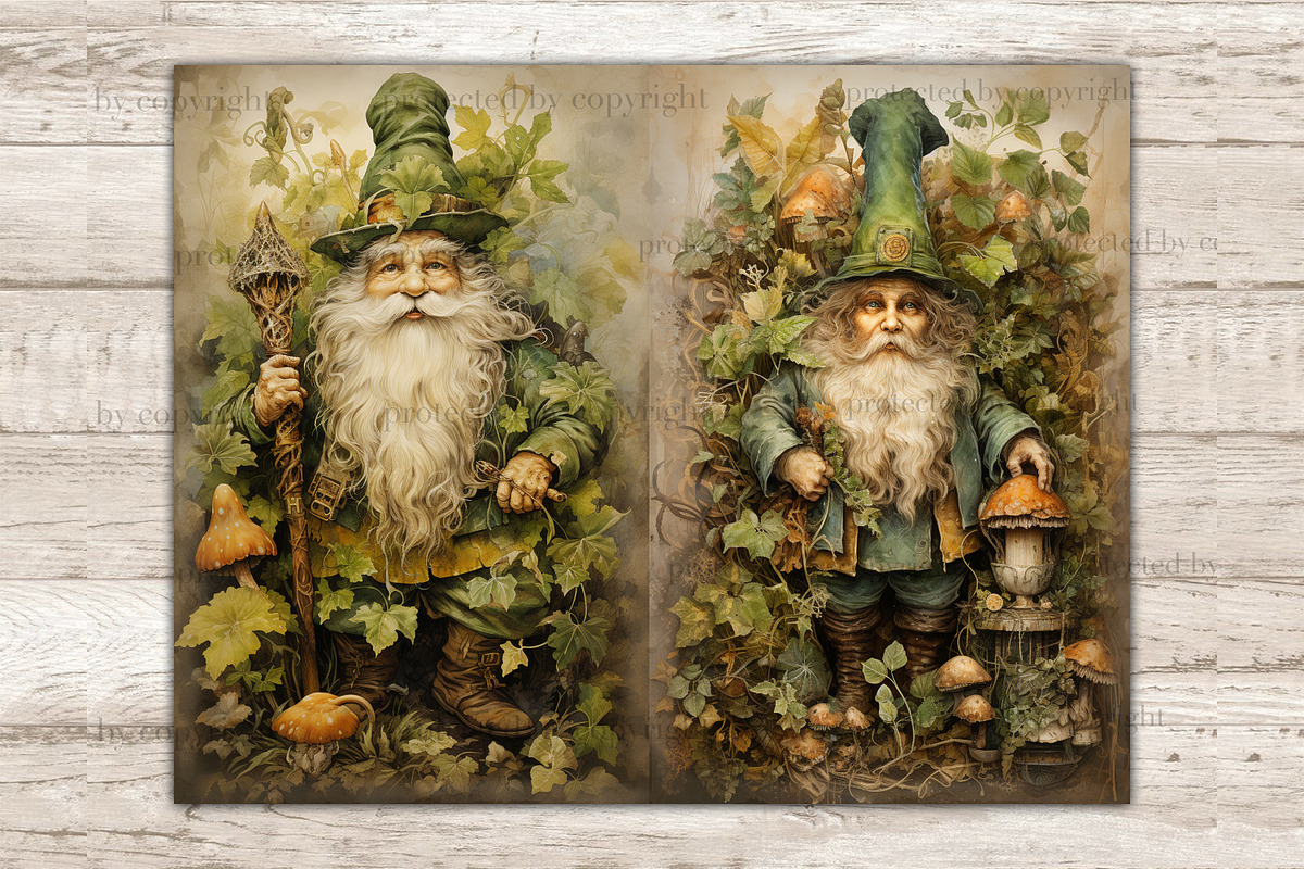 St. Patrick's Day Junk Journal Page, a Seasonal Illustration by GlamArtZhanna (Photo 4 of 10)
