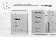 Rawz Portfolio, a Brochure Template by Form Fabrique (Thumbnail 1 of 11)
