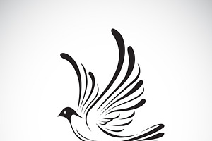 Vector Of Birds Dove Design. Animal