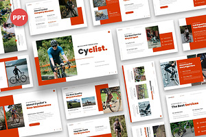 Cyclist - Bicycle Powerpoint, a Presentation Template by Fit-tee