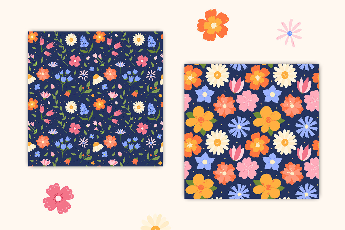Flowers PNG Clipart Vector Patterns, a Pattern Graphic by AnnaViolet_store (Photo 9 of 16)