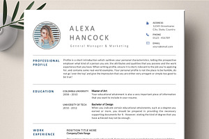 Word Resume Template 2 Page