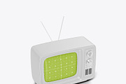Vintage Portable TV with Old Video E, a Product Mockup by OneVectorStock (Thumbnail 18 of 19)