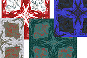 Lobster Meadow Lace Folk, a Pattern Graphic by NayaChu (Thumbnail 6 of 11)