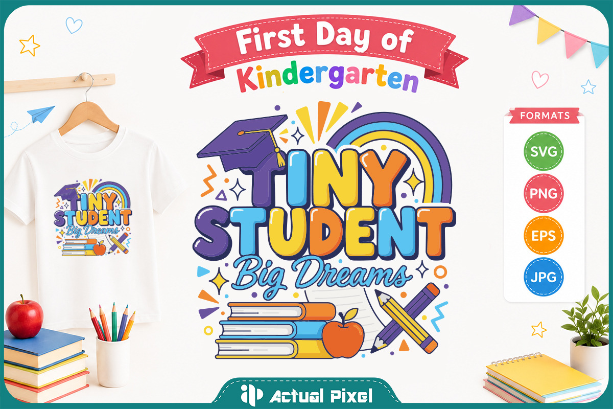 First Day of Kindergarten Bundle, an Education Illustration by Actual Pixel (Photo 14 of 14)