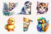 Animal Peeking Around Corner Clipart, an Illustration by Dream Creation (Thumbnail 4 of 7)