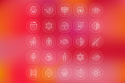 Rosh Hashanah Line Art Icons, an Outline Icon by Anna_leni (Thumbnail 3 of 6)