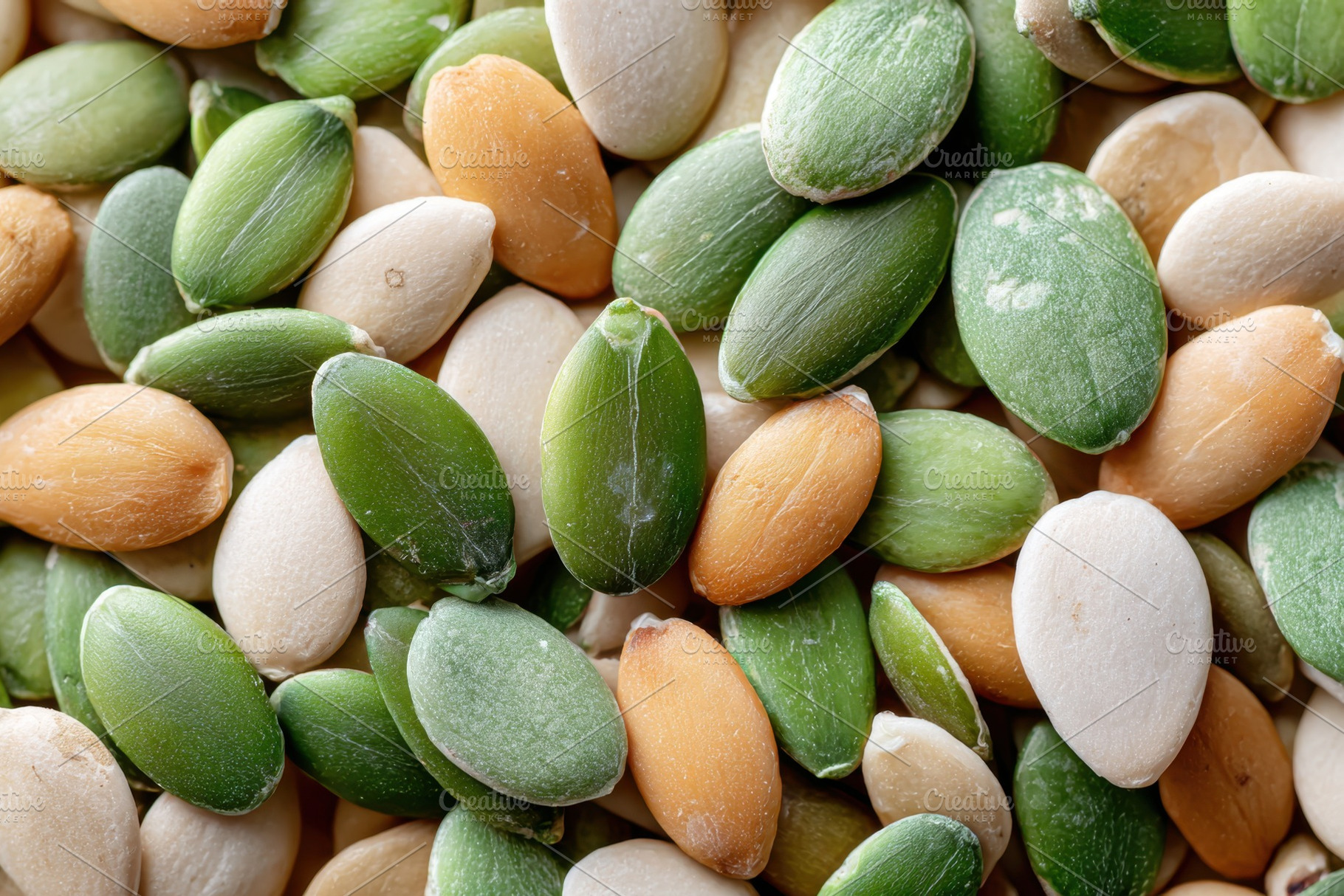 Assorted seeds close-up, a Food & Drink Photo by AlyaAnd