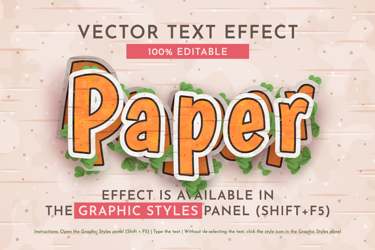 Sticker Carrot Editable Text Effect, a Layer Style Add-On by rwgusev (Photo 7 of 7)