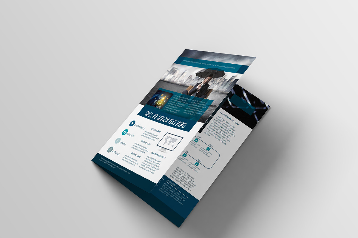 A4 BiFold Brochure Template, a Brochure Template by Machel Design (Photo 5 of 5)