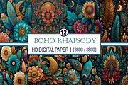 Boho Rhapsody, a Pattern Graphic by Printable Treasure (Thumbnail 1 of 6)