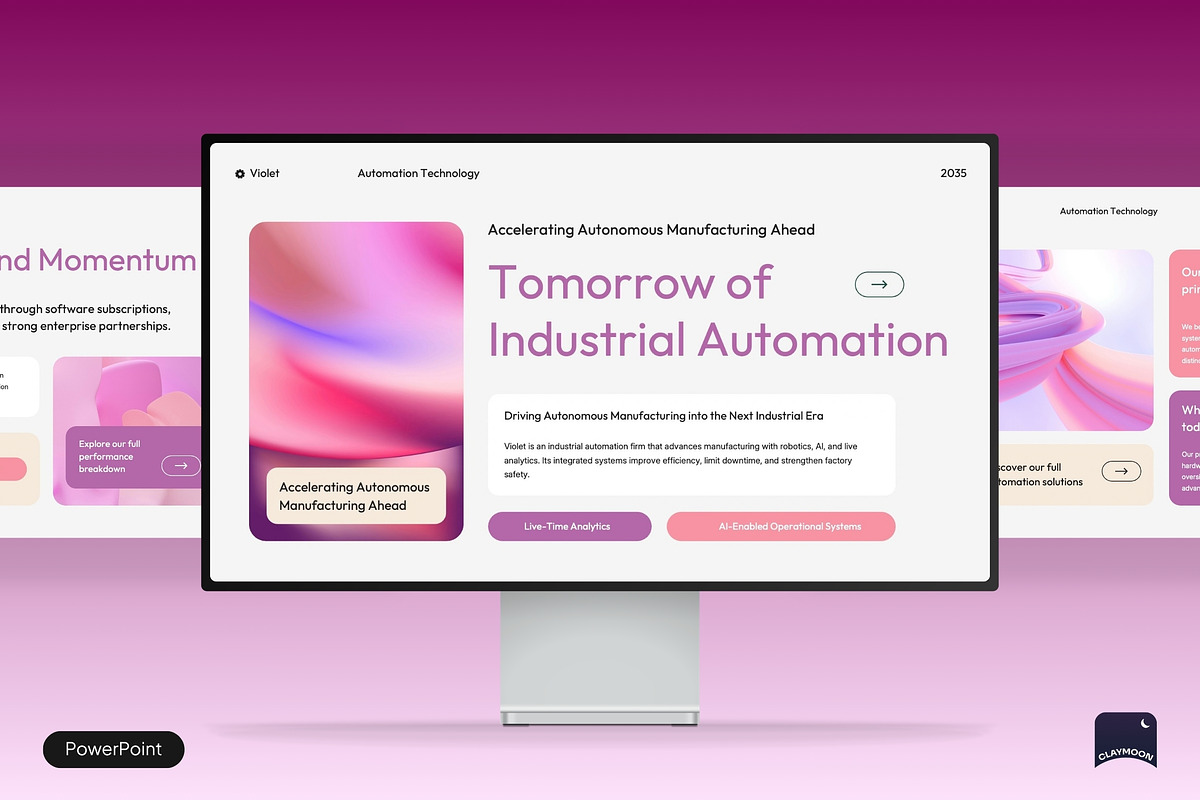 Violet Industrial Automation, a Presentation Template by Claymoon Lab (Photo 1 of 7)